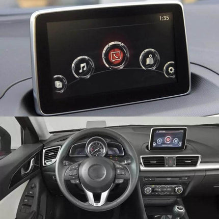 Vehicle Touch Screen Display for Mazda Axela 2014 to 2016 Models - dashboard infotainment replacement showing high-resolution touchscreen interface