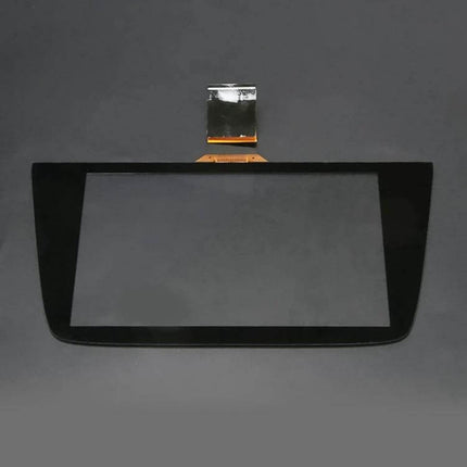Replacement 8-Inch Capacitive Touch Screen for Opel Astra K front view showing black glass touch digitizer with flex cable