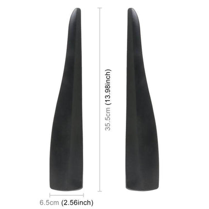 Long Silicone Bumper Strip for Car Door Protection in Solid Color - black 35.5cm x 6.5cm flexible silicone bumper to prevent door dings