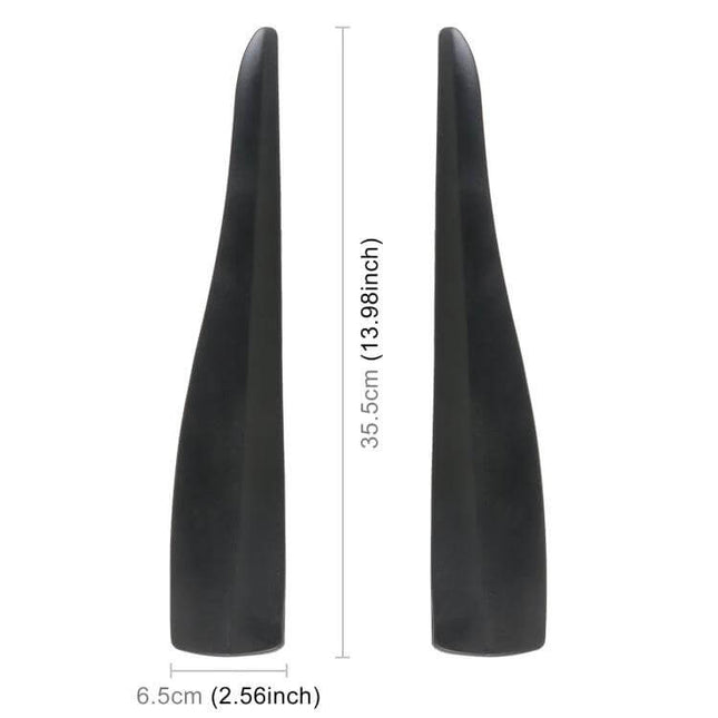 Long Silicone Bumper Strip for Car Door Protection in Solid Color - black 35.5cm x 6.5cm flexible silicone bumper to prevent door dings