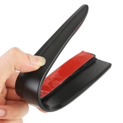 Long Silicone Bumper Strip for Car Door Protection in Solid Color – black 35.5cm flexible silicone guard with adhesive backing, protects doors from dings