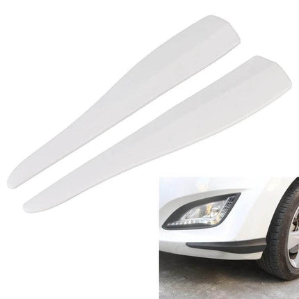 Long Silicone Bumper Strip for Car Door Protection in Solid Color - white silicone 35.5cm protective door edge guard, flexible scratch-resistant bumper strip