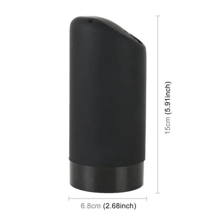 Car Multifunctional Mini Trash Can Black For Car Cabin compact 15x6.8cm silicone ABS one-hand push opening for car cabin