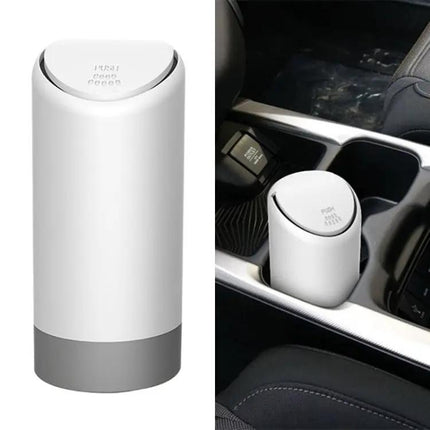 Car Multifunctional Mini Trash Can Black For Car Cabin
