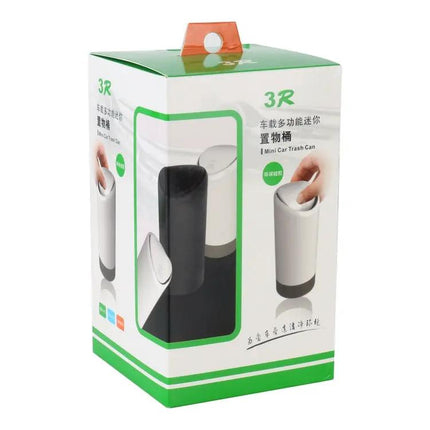 Car Multifunctional Mini Trash Can Black For Car Cabin