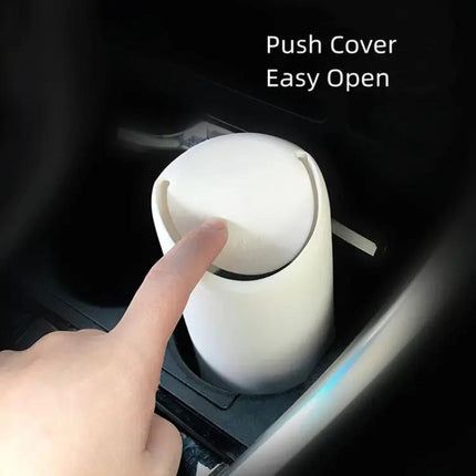 Car Multifunctional Mini Trash Can Black For Car Cabin