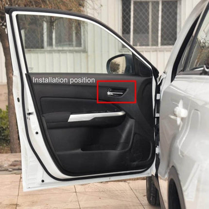 Left Front Inside Door Handle Replacement For Suzuki Vitara installed shown in driver side door interior