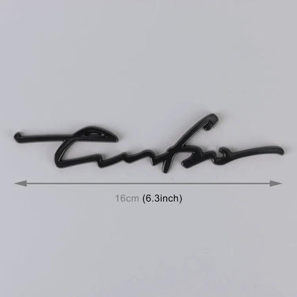 Personalized Aluminum Alloy Decorative Car Stickers, 16cm Width
