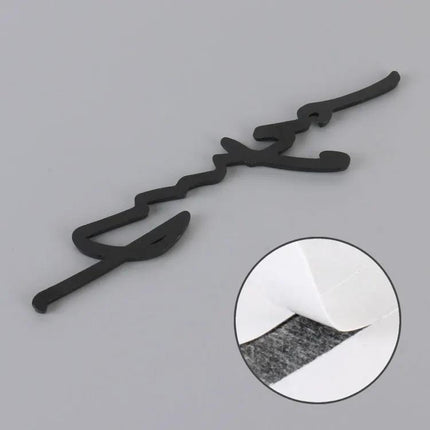 Personalized Aluminum Alloy Decorative Car Stickers, 16cm Width