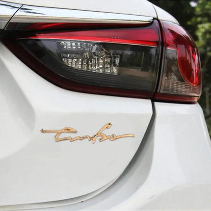 Personalized Aluminum Alloy Decorative Car Stickers, 16cm Width