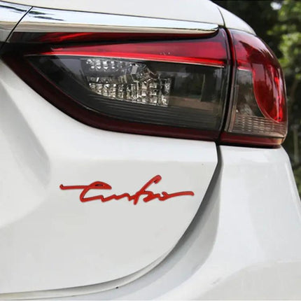Personalized Aluminum Alloy Decorative Car Stickers, 16cm Width