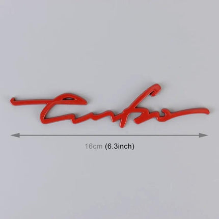 Personalized Aluminum Alloy Decorative Car Stickers, 16cm Width