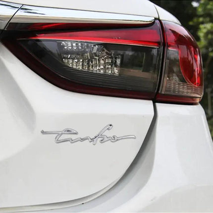 Personalized Aluminum Alloy Decorative Car Stickers, 16cm Width