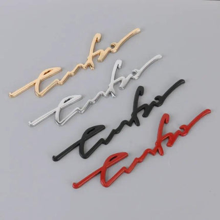 Personalized Aluminum Alloy Decorative Car Stickers, 16cm Width