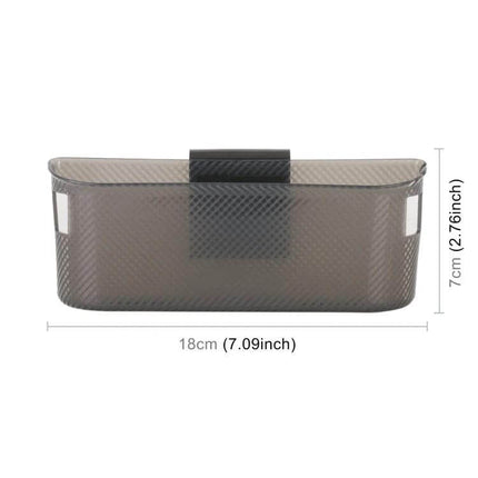 Car Multifunctional Storage Box For Phones And Small Essentials compact silicone ABS organizer 18×3×7cm fits center console or door pocket