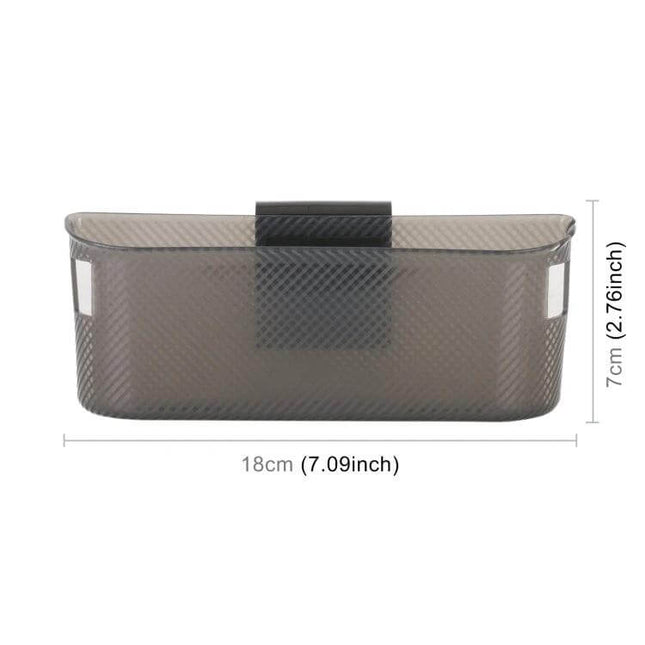 Car Multifunctional Storage Box For Phones And Small Essentials compact silicone ABS organizer 18×3×7cm fits center console or door pocket