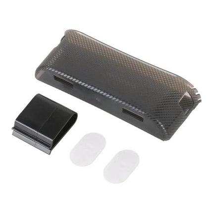 Car Multifunctional Storage Box For Phones And Small Essentials compact silicone ABS car organizer with clip and adhesive pads