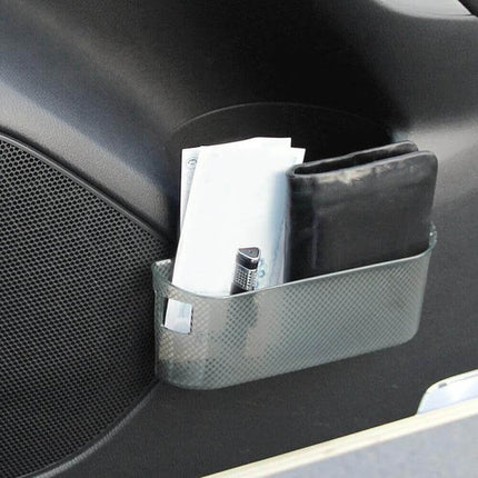 Car Multifunctional Storage Box For Phones And Small Essentials in door pocket holding wallet, phone and receipts, compact silicone ABS organizer