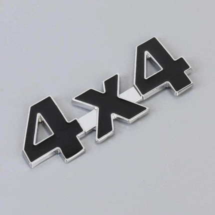Personalized Aluminum Alloy Car Decorative Sticker black chrome 4x4 mini emblem for hood bumper easy adhesive lightweight