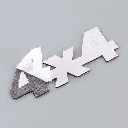 Personalized Aluminum Alloy Car Decorative Sticker chrome 4x4 emblem easy-adhere lightweight durable customizable car badge