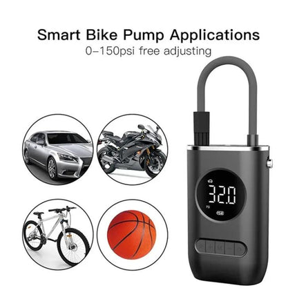 Compact Portable Tire Inflator for Everyday Vehicle Maintenance compact digital pump with hose and LED display for cars motorcycles bikes and sports balls