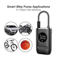 Portable Wireless Digital Tire Pump with LED Indicator