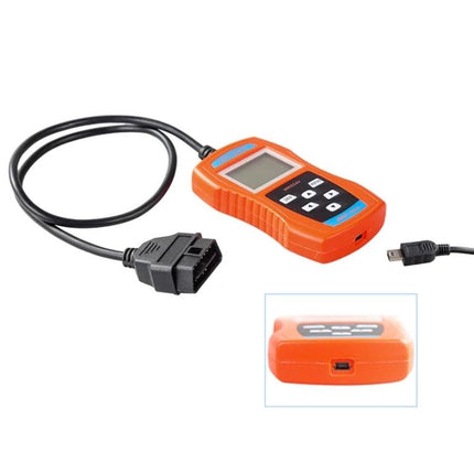Handy Car Diagnostic Device for Daily Vehicle Maintenance - orange OBD2 scanner with cable and LCD for quick error code checks