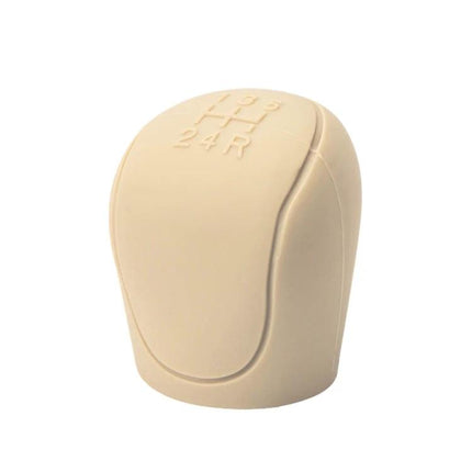 Ford Silicone Dustproof Shift Knob Cover, Size 5, Everyday Use - beige high-resilience silicone sleeve for gear shift protection