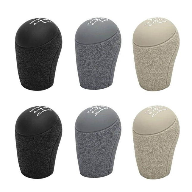 Silicone Dustproof Shift Knob Cover For Volkswagen 6-Speed in black gray beige, bendable silicone protective gear for manual transmission