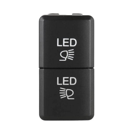 Toyota Fog Light Switch With Lock, Easy Install For Front Dash - black LED dual rocker switch for Toyota fog lights