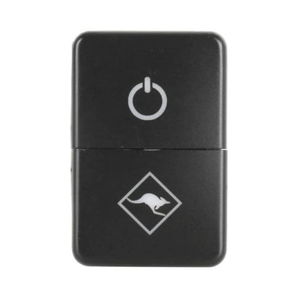 Toyota Dual Control Car Switch With Blue-Green Light - 4-wire replacement dashboard switch for 12V accessories, blue-green indicator light