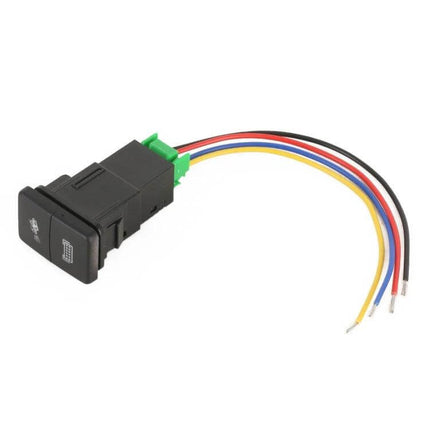 Small Dual Control Switch For Toyota Cars With Lock compact replacement switch with wiring harness for dashboard mounting