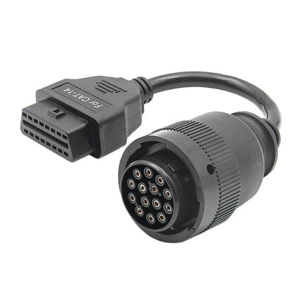 Essential Adapter for Car Maintenance and Diagnostics - black plastic OBD connector cable for vehicle diagnostics and quick roadside checks