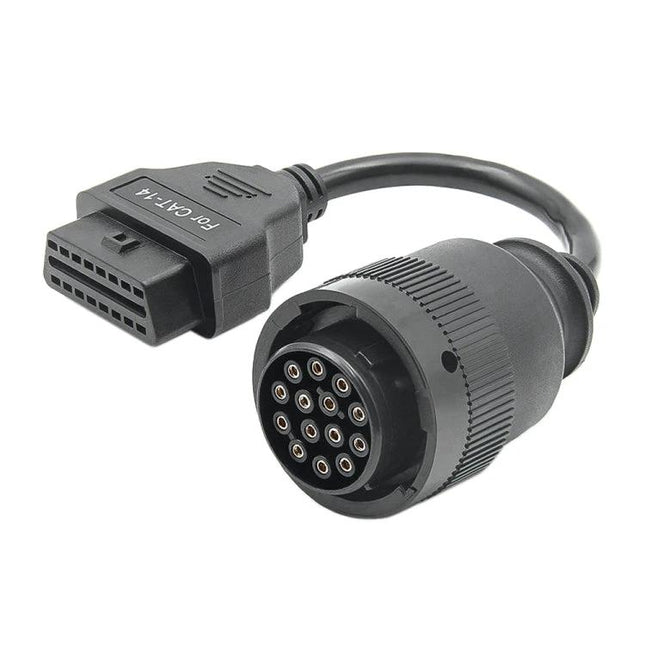 Essential Adapter for Car Maintenance and Diagnostics - black plastic OBD connector cable for vehicle diagnostics and quick roadside checks