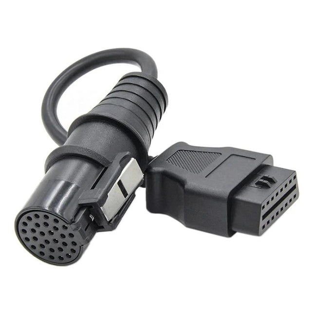 OBD Adapter Cable for Iveco Truck Maintenance Needs - 30-pin to 16-pin diagnostic adapter cable for on-the-road truck diagnostics