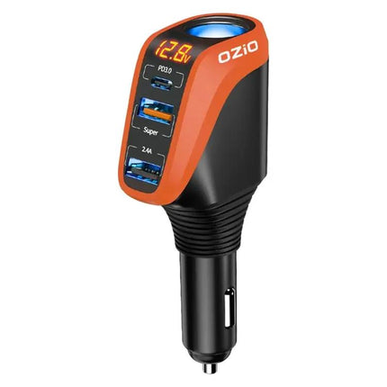 Car Charger With USB-C And USB Dual Ports, Cigarette Lighter