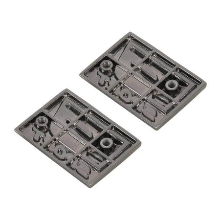 F-Sport Aluminum Alloy Personalized Car Stickers, Type D - pair of durable lightweight aluminum alloy mini emblems for hood or trunk customization