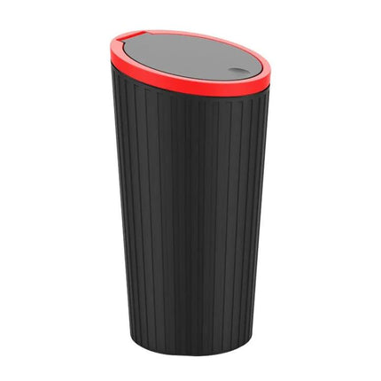 Car Armrest Box Trash Can With Lid For Front Console Storage
