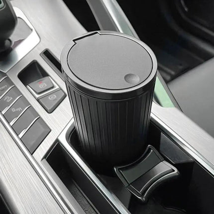 Car Armrest Box Trash Can With Lid For Front Console Storage