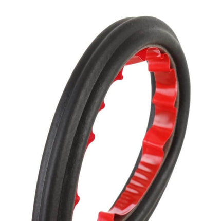 5 Meter Long Rubber Seal Strip for Car Door Protection - black rubber door seal with red adhesive backing, 5m length for waterproof dustproof noise reduction
