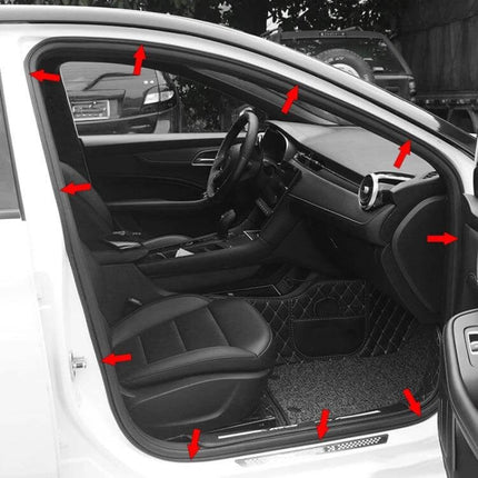 5 Meter Long Rubber Seal Strip for Car Door Protection installed along car door frame to seal gaps from water, dust and noise