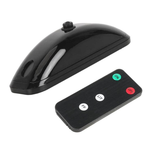 Car Warning Light Dual Flash For Rain And Fog Driving - black ABS beacon with remote control for car motorcycle camping safety