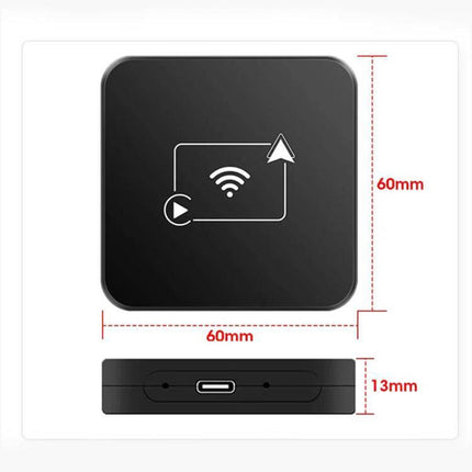 Car Intelligent AI Box Wireless Android Auto Adapter compact 60mm x 60mm x 13mm wireless dongle for maps music and hands-free phone