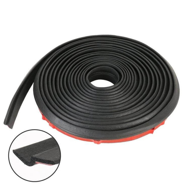 Universal Z Type 5m Rubber Seal Strip for Car Doors shown rolled with adhesive backing for easy door weatherproofing and noise reduction