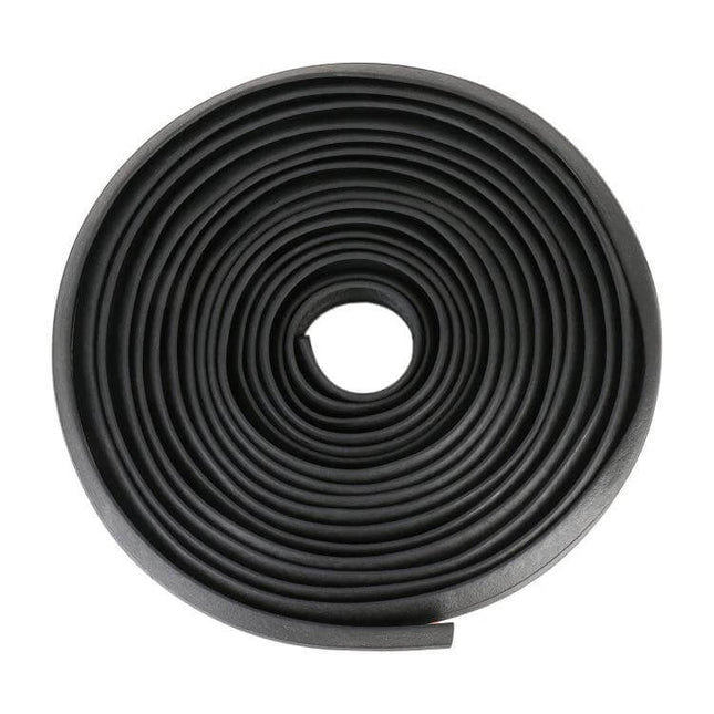 Universal Z Type 5m Rubber Seal Strip for Car Doors — rolled black flexible adhesive weatherproof door seal for cars
