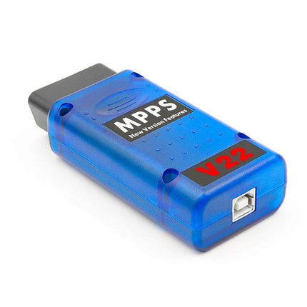 Reliable Tool for Everyday Vehicle Maintenance and Tuning - blue MPPS V22 ECU programmer for reading and writing ECU data