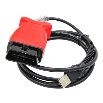 Ford Vehicle Diagnostic Tool for Daily Car Maintenance - red OBD-II to USB cable for reading fault codes and basic diagnostics
