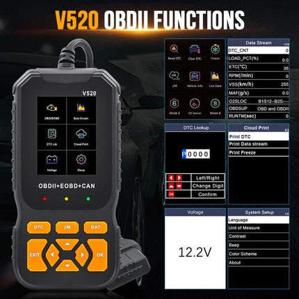 Essential Gadget for Monitoring Your Car's Health on the Go - handheld OBDII diagnostic scanner plugged into car OBD port