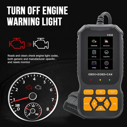 Essential Gadget for Monitoring Your Car's Health on the Go - compact OBDII scanner displays live data and clears check engine codes