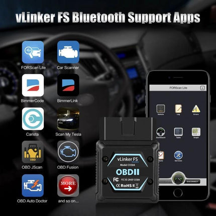 Handy Device for Routine Car Checks During Daily Commutes Bluetooth OBD adapter with smartphone app for quick engine scans